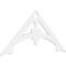 Ekena Millwork Pitch Sellek Architectural Grade PVC Gable Pediment, 72"W x 33"H x 1"P (11/12) GPP072X033X100SLK - alternate 1
